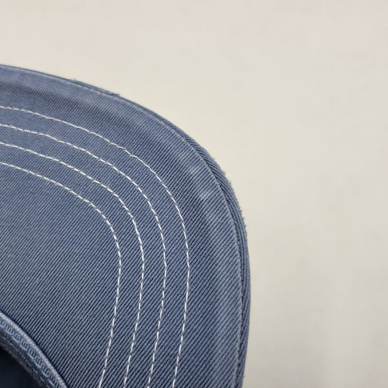 【中古品】【メンズ/レディース】 Supreme シュプリーム 25AW DISTRESSED SCRIPT 6-PANEL ディストレスト スクリプト 6パネル キャップ 帽子 185-251013-km-05-izu サイズ：F カラー：SLATE 万代Net店