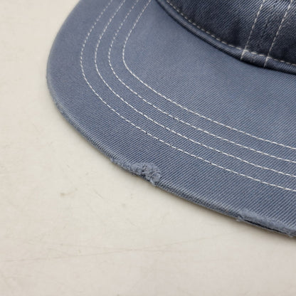 【中古品】【メンズ/レディース】 Supreme シュプリーム 25AW DISTRESSED SCRIPT 6-PANEL ディストレスト スクリプト 6パネル キャップ 帽子 185-251013-km-05-izu サイズ：F カラー：SLATE 万代Net店