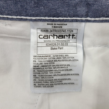 【中古美品】【メンズ】 CARHARTT WIP カーハートダブリューアイピー BLAKE PANT I034528 ブレイクパンツ ボトムス 153-251014-as-06-izu サイズ：M カラー：BLUE RINSED 万代Net店