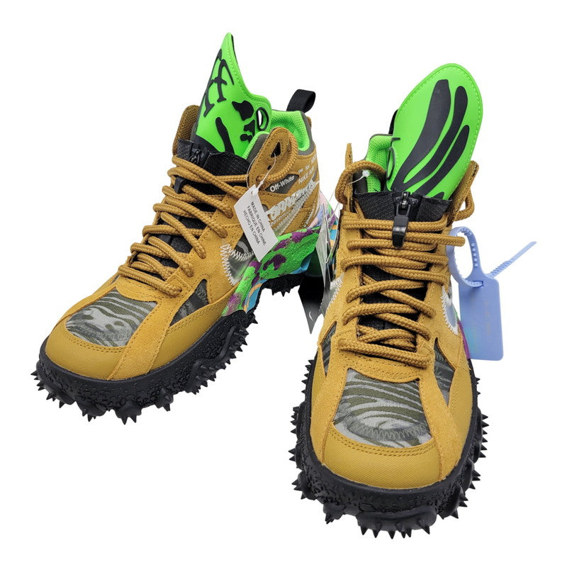 【中古美品】【メンズ】 NIKE ナイキ × OFF-WHITE オフホワイト AIR TERRA FORMA DQ1615-700 エア テラフォーマ スニーカー シューズ 靴 160-251013-as-12-izu サイズ：26.5cm カラー：WHEAT/CLEAR-BLACK 万代Net店