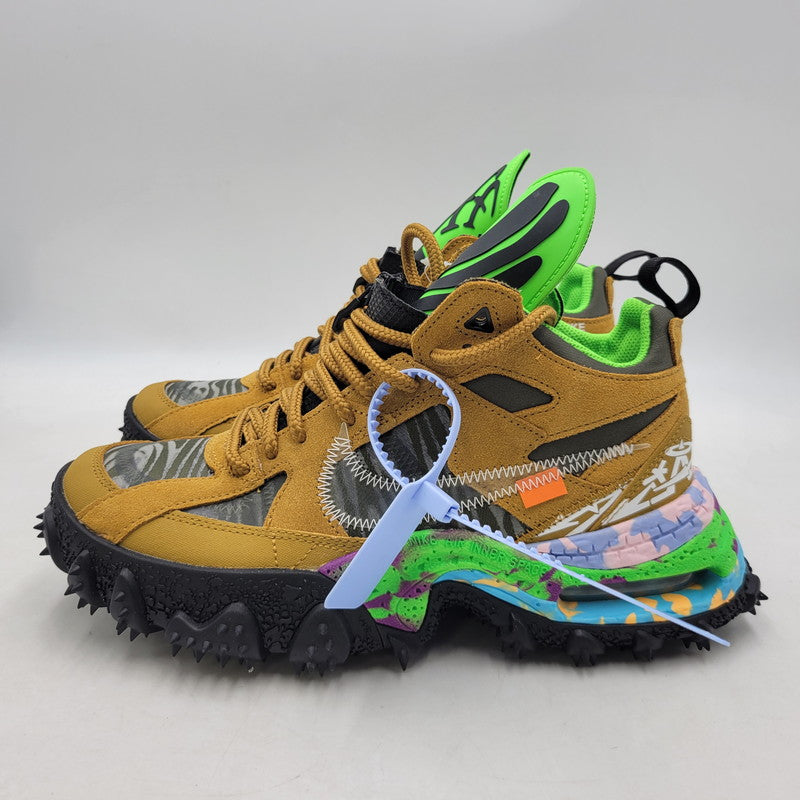 【中古美品】【メンズ】 NIKE ナイキ × OFF-WHITE オフホワイト AIR TERRA FORMA DQ1615-700 エア テラフォーマ スニーカー シューズ 靴 160-251013-as-12-izu サイズ：26.5cm カラー：WHEAT/CLEAR-BLACK 万代Net店
