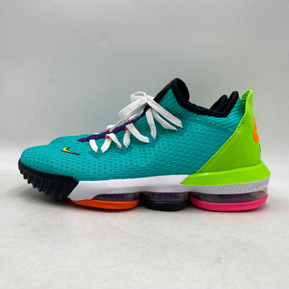 【中古品】【メンズ】 NIKE ナイキ LEBRON 16 LOW CI2668-301 レブロン 16 ロー スニーカー シューズ 靴 160-251231-as-10-izu サイズ：27cm カラー：HYPER JADE/TOTAL ORANGE-ELECTRIC GREEN 万代Net店