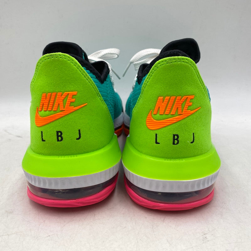 【中古品】【メンズ】 NIKE ナイキ LEBRON 16 LOW CI2668-301 レブロン 16 ロー スニーカー シューズ 靴 160-251231-as-10-izu サイズ：27cm カラー：HYPER JADE/TOTAL ORANGE-ELECTRIC GREEN 万代Net店