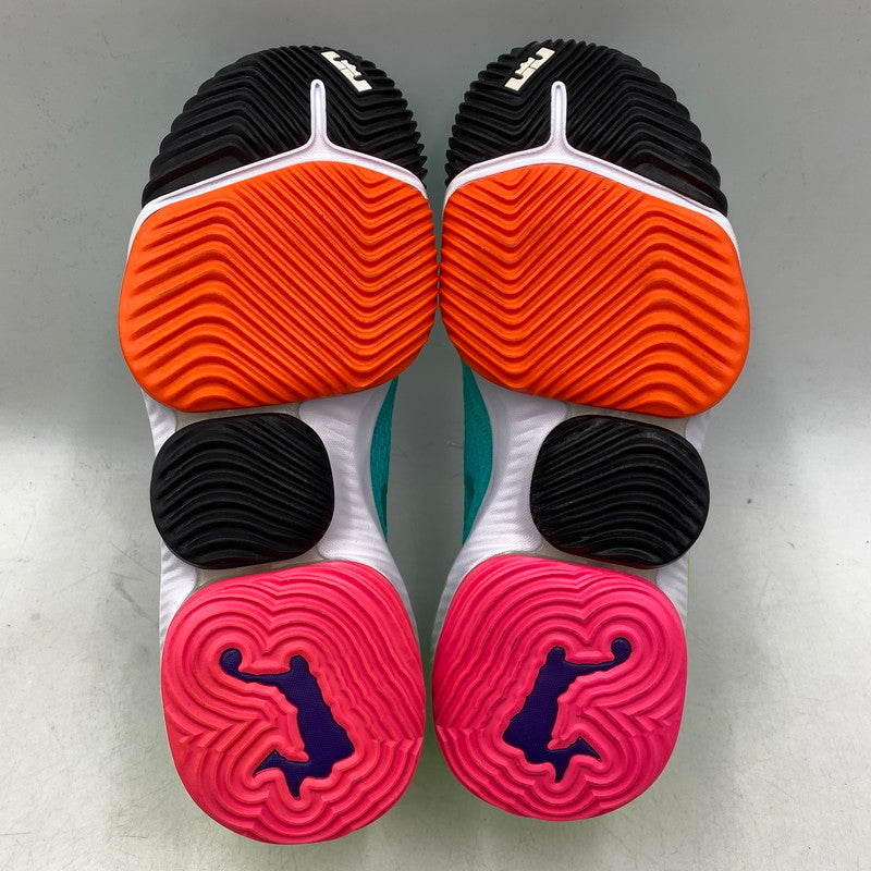【中古品】【メンズ】 NIKE ナイキ LEBRON 16 LOW CI2668-301 レブロン 16 ロー スニーカー シューズ 靴 160-251231-as-10-izu サイズ：27cm カラー：HYPER JADE/TOTAL ORANGE-ELECTRIC GREEN 万代Net店