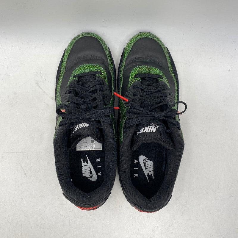 【中古品】【メンズ】 AIR MAX 90 QS CD0916-001 エア マックス 90 QS スニーカー シューズ 靴 160-251231-as-11-izu サイズ：27cm カラー：BLACK/BLACK-CYBER-FIR-SPORT RED 万代Net店