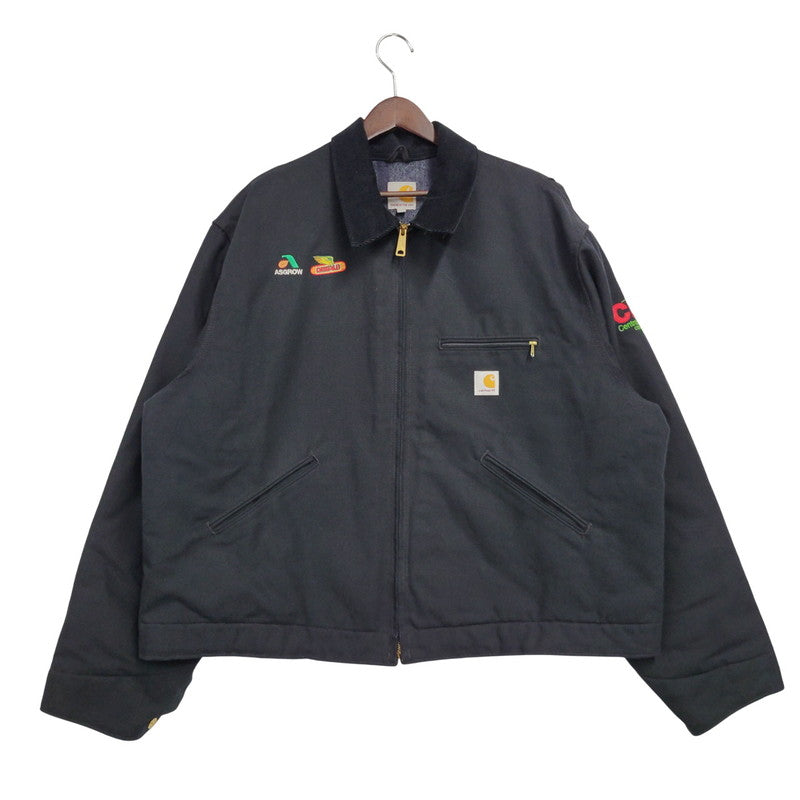 【中古品】【メンズ】 Carhartt カーハート J001BLK USA製 DUCK DETROIT JACKET ダック デトロイト ジャケット アウター 146-251014-cs-09-izu サイズ：2XL カラー：ブラック 万代Net店
