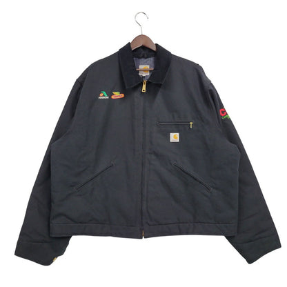 【中古品】【メンズ】 Carhartt カーハート J001BLK USA製 DUCK DETROIT JACKET ダック デトロイト ジャケット アウター 146-251014-cs-09-izu サイズ：2XL カラー：ブラック 万代Net店