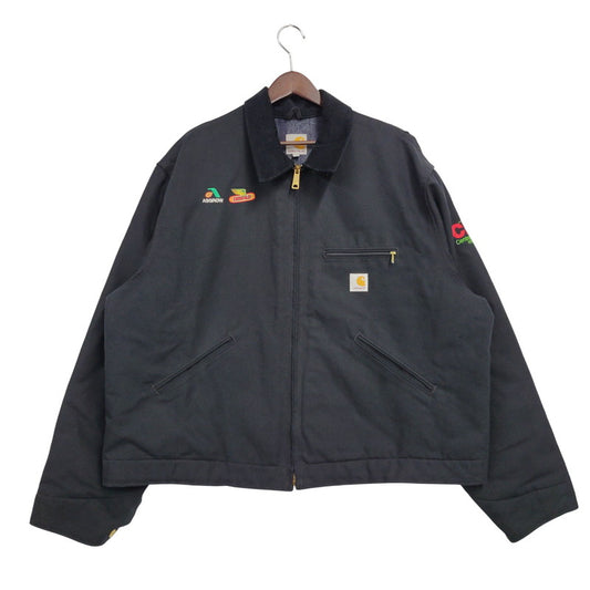 【中古品】【メンズ】 Carhartt カーハート J001BLK USA製 DUCK DETROIT JACKET ダック デトロイト ジャケット アウター 146-251014-cs-09-izu サイズ：2XL カラー：ブラック 万代Net店
