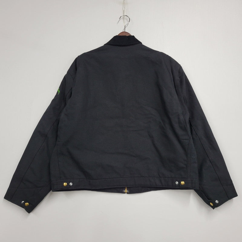 【中古品】【メンズ】 Carhartt カーハート J001BLK USA製 DUCK DETROIT JACKET ダック デトロイト ジャケット アウター 146-251014-cs-09-izu サイズ：2XL カラー：ブラック 万代Net店