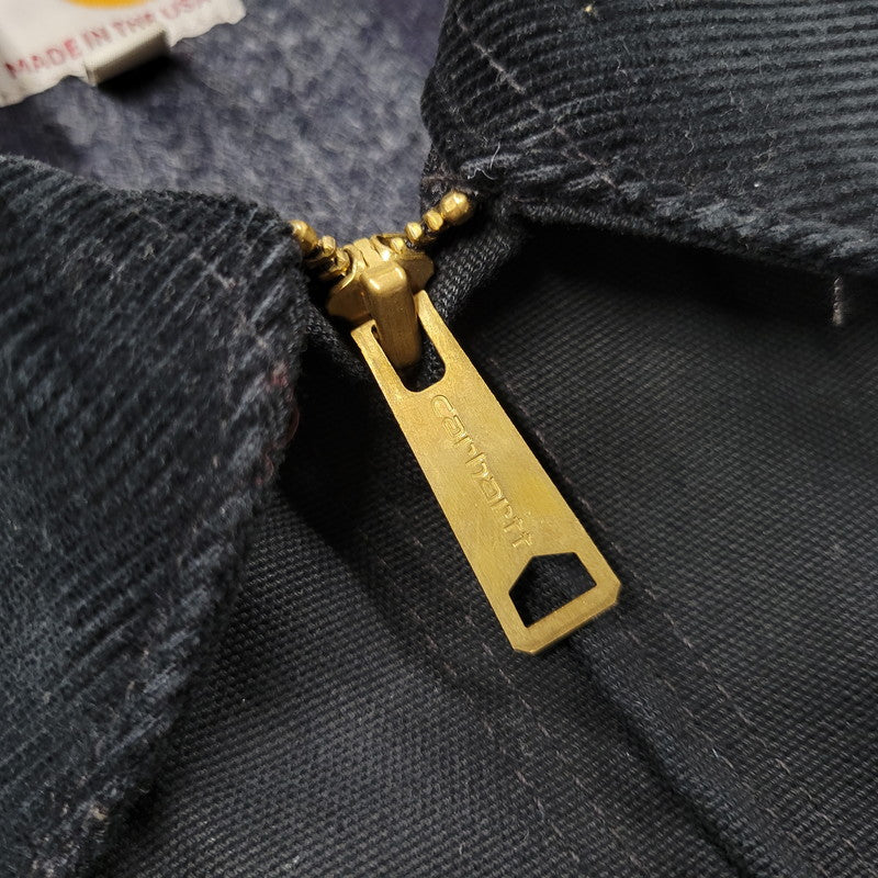 【中古品】【メンズ】 Carhartt カーハート J001BLK USA製 DUCK DETROIT JACKET ダック デトロイト ジャケット アウター 146-251014-cs-09-izu サイズ：2XL カラー：ブラック 万代Net店
