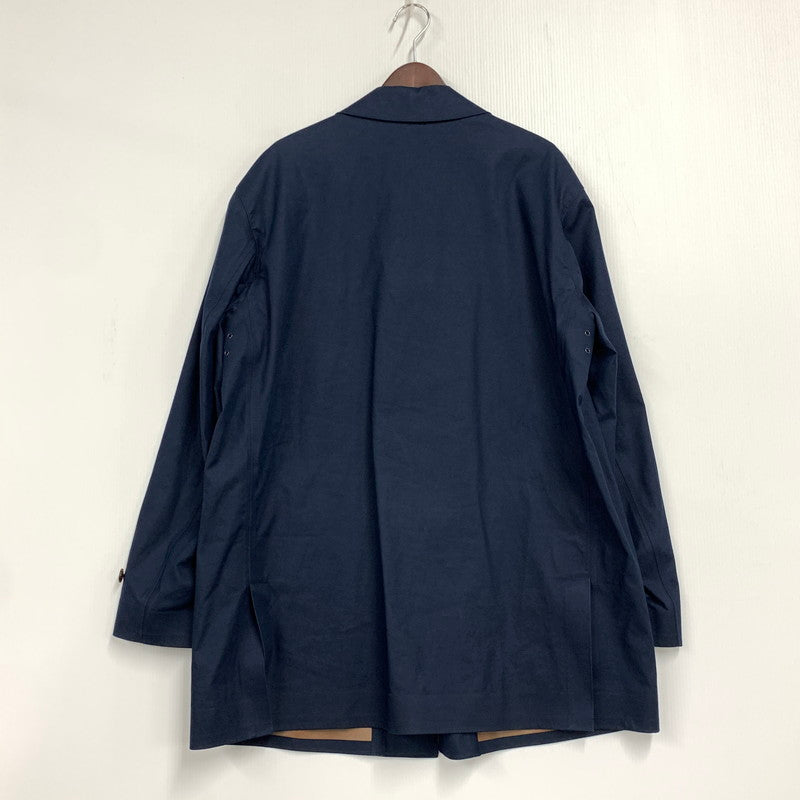 【中古品】【メンズ】 SOUTIEN COLLAR COAT ステンカラーコート ゴム引き アウター 147-251016-as-20-izu サイズ：L カラー：ネイビー 万代Net店