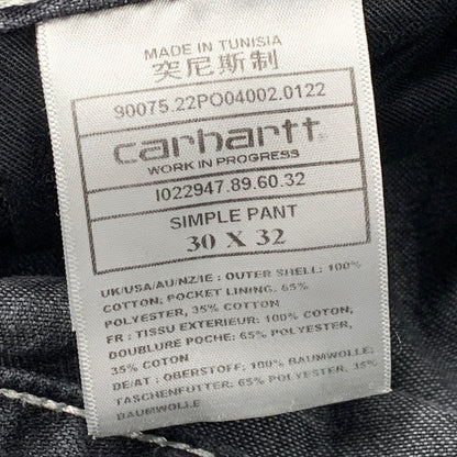 【中古品】【メンズ】 CARHARTT WIP カーハートダブリューアイピー SIMPLE PANT I022947 シンプル パンツ ボトムス 153-251016-as-17-izu サイズ：30×32 カラー：チャコール 万代Net店
