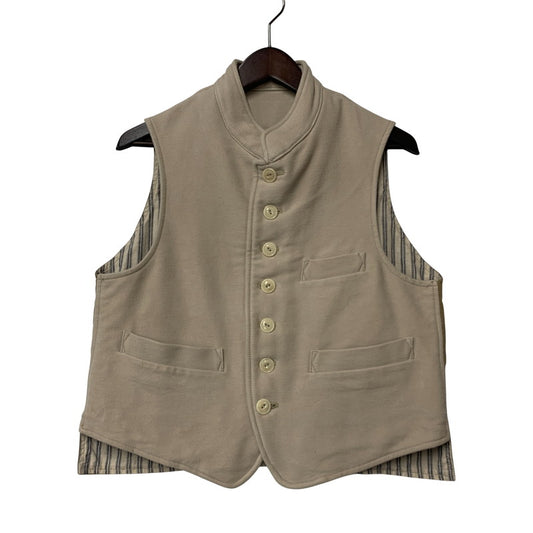 【中古品】【レディース】 45R フォーティファイブ・アール 80910213 コットンフランネルの908スタンドベスト 168-251016-as-01-izu サイズ：01 カラー：ベージュ系 万代Net店