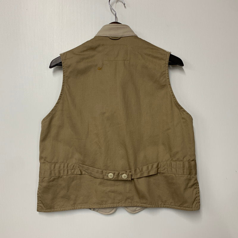 【中古品】【レディース】 45R フォーティファイブ・アール 80910213 コットンフランネルの908スタンドベスト 168-251016-as-01-izu サイズ：01 カラー：ベージュ系 万代Net店