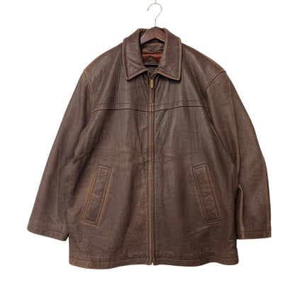 【現状渡し品】【メンズ】 OLD YVES SAINT LAURENT オールド イヴサンローラン LEATHER JACKET レザージャケット アウター 146-251016-as-06-izu サイズ：100 カラー：ブラウン 万代Net店