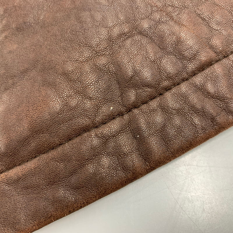 【現状渡し品】【メンズ】 OLD YVES SAINT LAURENT オールド イヴサンローラン LEATHER JACKET レザージャケット アウター 146-251016-as-06-izu サイズ：100 カラー：ブラウン 万代Net店