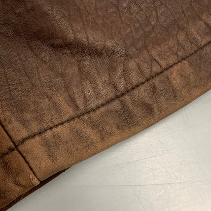 【現状渡し品】【メンズ】 OLD YVES SAINT LAURENT オールド イヴサンローラン LEATHER JACKET レザージャケット アウター 146-251016-as-06-izu サイズ：100 カラー：ブラウン 万代Net店