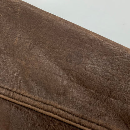 【現状渡し品】【メンズ】 OLD YVES SAINT LAURENT オールド イヴサンローラン LEATHER JACKET レザージャケット アウター 146-251016-as-06-izu サイズ：100 カラー：ブラウン 万代Net店