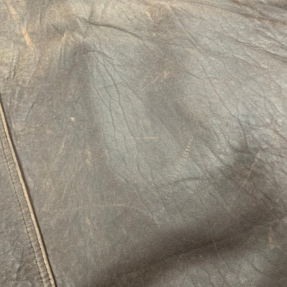 【現状渡し品】【メンズ】 OLD YVES SAINT LAURENT オールド イヴサンローラン LEATHER JACKET レザージャケット アウター 146-251016-as-06-izu サイズ：100 カラー：ブラウン 万代Net店