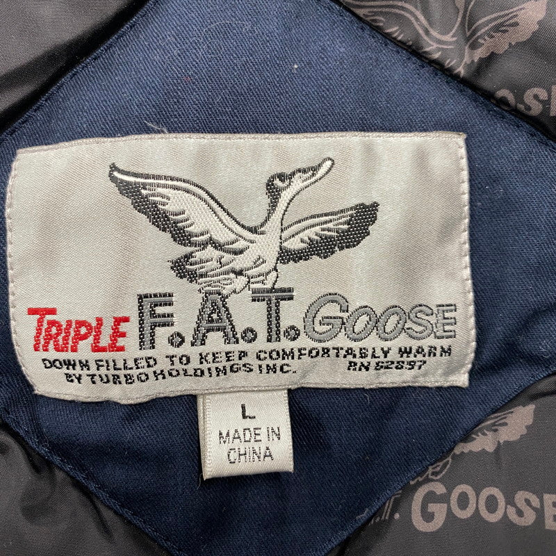【中古品】【メンズ】 TRIPLE F.A.T. GOOSE トリプルファット グース FUR DOWN PARKA ファーダウンパーカー アウター 146-251019-ya-08-izu サイズ：L カラー：ネイビー 万代Net店