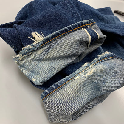 【現状渡し品】【メンズ】 Levi's リーバイス BIG-E 501XX DENIM PANTS 501-0003 デニムパンツ 刻印555 均等V 米国製 ジーンズ ボトムス 157-251016-as-13-izu サイズ：34×36 カラー：インディゴ 万代Net店