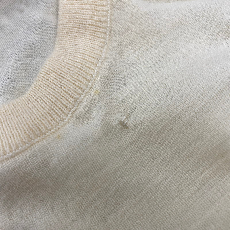【中古品】【レディース】 Christian Dior クリスチャンディオール PRET-A-PORTER プレタポルテ KNIT SWEATER ニット セーター トップス 長袖 168-251019-ya-06-izu サイズ：L カラー：アイボリー 万代Net店