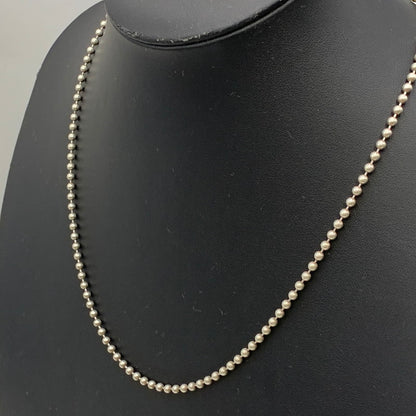 【中古品】 SV925 イタリア製 BALL CHAIN NECKLACE アクセサリー ネックレス 192-251016-rk-06-izu カラー：シルバー 万代Net店
