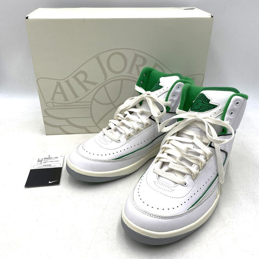 【中古美品】【メンズ】 NIKE ナイキ AIR JORDAN 2 RETRO DR8884-103 エア ジョーダン 2 レトロ スニーカー シューズ 靴 160-251017-as-09-izu サイズ：26.5cm カラー：WHITE/LUCKY GREEN-SAIL 万代Net店