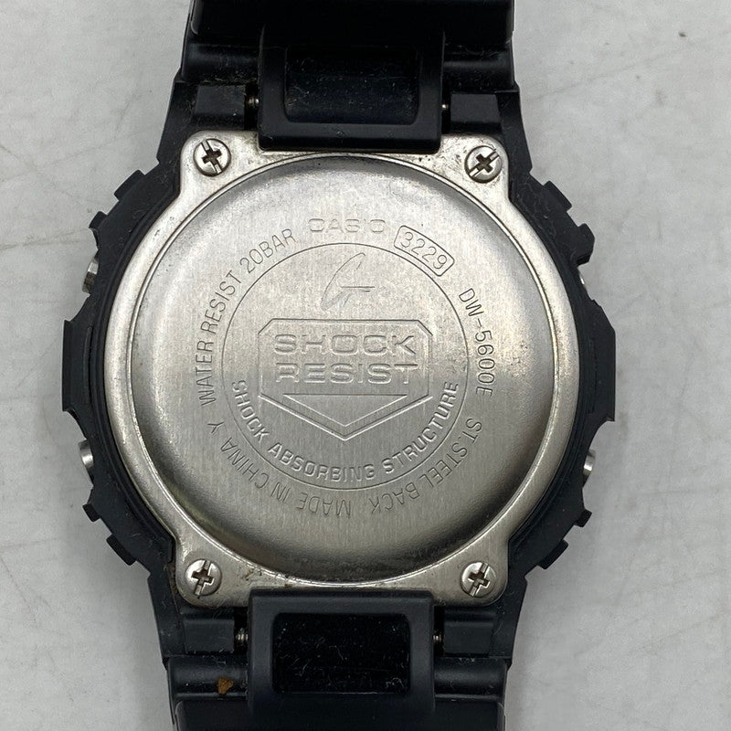 【中古品】【メンズ/レディース】 G-SHOCK ジーショック 5600 SERIES DW-5600E 5600シリーズ デジタル 腕時計 196-251025-as-18-izu サイズ：48.9 × 42.8 × 13.4 mm カラー：ブラック 万代Net店