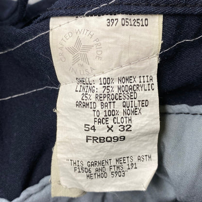 【中古品】【メンズ】 CARHARTT FR カーハート FR NOMEX IIIA DOUBLE KNEE BIB OVERALLS ダブル ニー ビブ オーバーオール 157-251017-as-13-izu サイズ：54×32 カラー：ネイビー 万代Net店