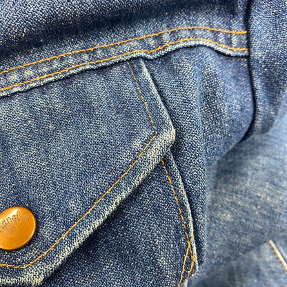 【中古品】【メンズ】 Wrangler ラングラー JL556NV USA製 70S-80S BOA DENIM JACKET ボア デニム ジャケット アウター 146-251017-ya-06-izu サイズ：XL カラー：インディゴ 万代Net店