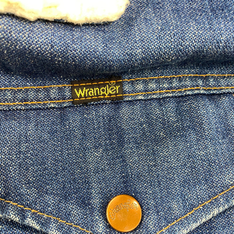 【中古品】【メンズ】 Wrangler ラングラー JL556NV USA製 70S-80S BOA DENIM JACKET ボア デニム ジャケット アウター 146-251017-ya-06-izu サイズ：XL カラー：インディゴ 万代Net店