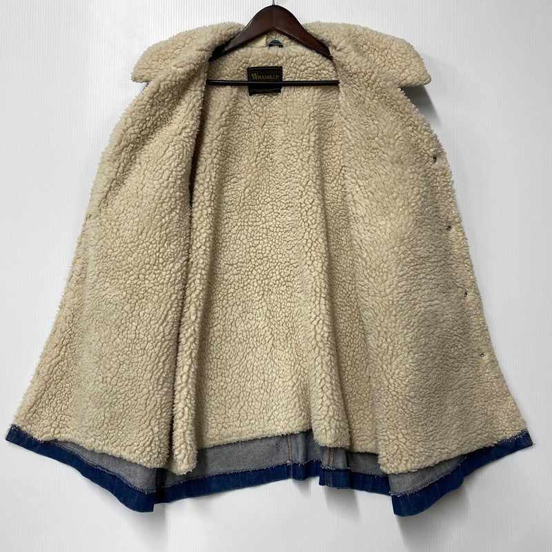 【中古品】【メンズ】 Wrangler ラングラー JL556NV USA製 70S-80S BOA DENIM JACKET ボア デニム ジャケット アウター 146-251017-ya-06-izu サイズ：XL カラー：インディゴ 万代Net店