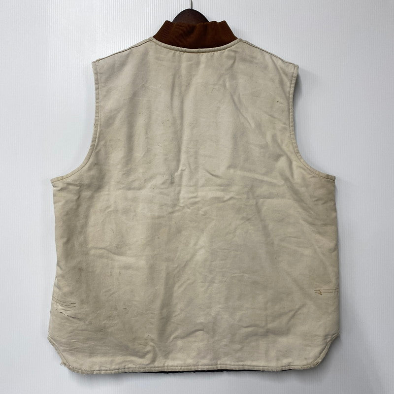 【現状渡し品】【メンズ】 Carhartt カーハート DUCK VEST ダック ベスト アウター 146-251017-ya-07-izu サイズ：下記参照 カラー：アイボリー 万代Net店
