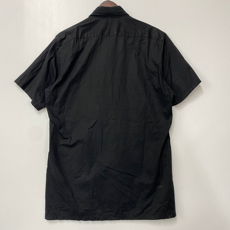 【現状渡し品】【メンズ】 Yohji Yamamoto POUR HOMME ヨウジヤマモトプールオム H0-B70-056 SS ショートスリーブ LAYERED SHIRT レイヤード シャツ トップス 半袖 140-251017-ya-02-izu サイズ：2 カラー：BLACK 万代Net店