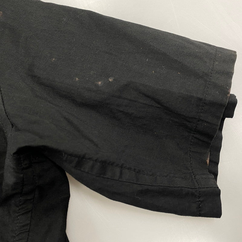 【現状渡し品】【メンズ】 Yohji Yamamoto POUR HOMME ヨウジヤマモトプールオム H0-B70-056 SS ショートスリーブ LAYERED SHIRT レイヤード シャツ トップス 半袖 140-251017-ya-02-izu サイズ：2 カラー：BLACK 万代Net店