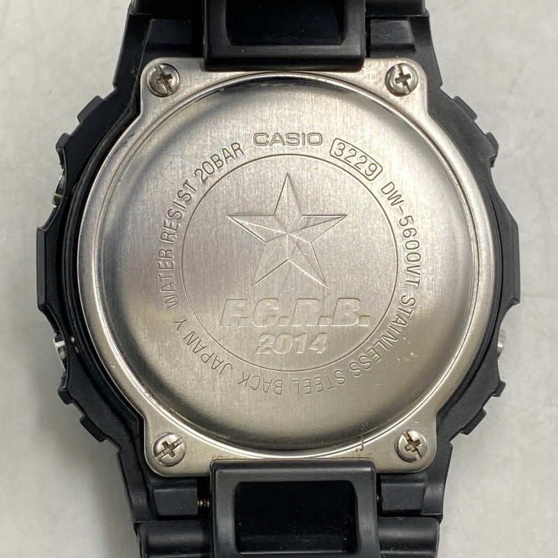 【中古品】【メンズ/レディース】 G-SHOCK ジーショック × FCRB エフシーアールビー DW-5600VT 2014年コラボモデル デジタル腕時計 時計 196-260611-ya-12-izu カラー：ブラック 万代Net店