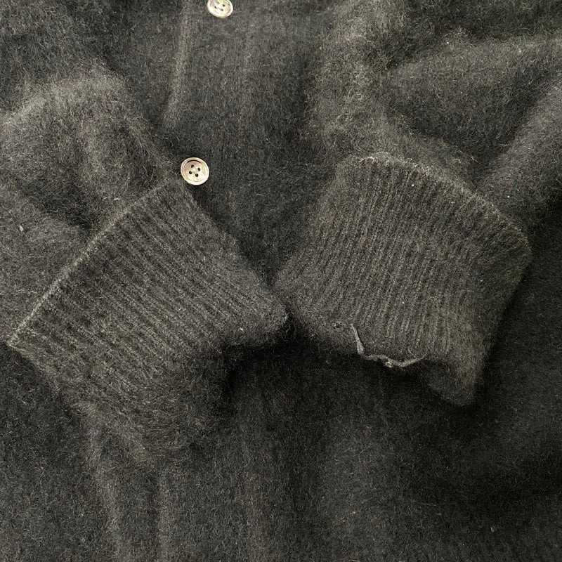 【現状渡し品】【メンズ】 Ron Herman ロンハーマン RACCOON FUR KNIT CARDIGAN 3620800033 ラクーン ファー ニット カーディガン 141-251017-as-10-izu サイズ：M カラー：ブラック 万代Net店