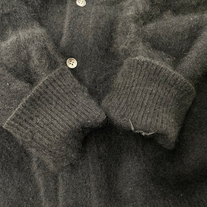 【現状渡し品】【メンズ】 Ron Herman ロンハーマン RACCOON FUR KNIT CARDIGAN 3620800033 ラクーン ファー ニット カーディガン 141-251017-as-10-izu サイズ：M カラー：ブラック 万代Net店