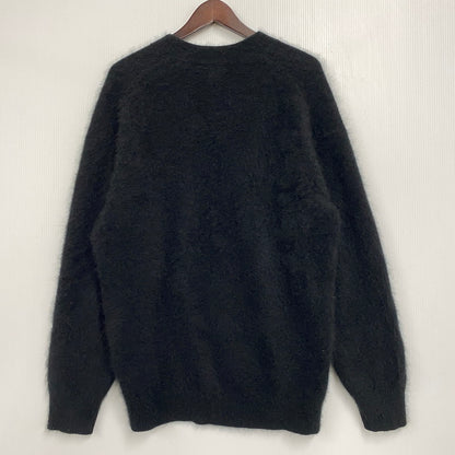 【現状渡し品】【メンズ】 Ron Herman ロンハーマン RACCOON FUR KNIT CARDIGAN 3620800033 ラクーン ファー ニット カーディガン 141-251017-as-10-izu サイズ：M カラー：ブラック 万代Net店