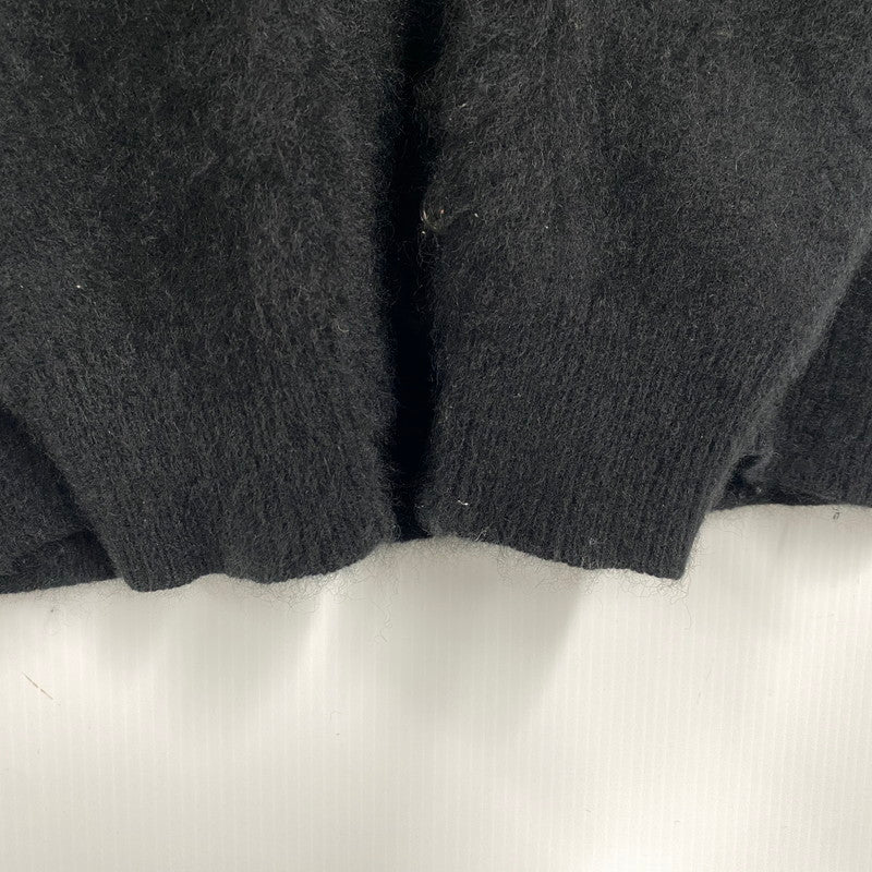 【現状渡し品】【メンズ】 Ron Herman ロンハーマン RACCOON FUR KNIT CARDIGAN 3620800033 ラクーン ファー ニット カーディガン 141-251017-as-10-izu サイズ：M カラー：ブラック 万代Net店