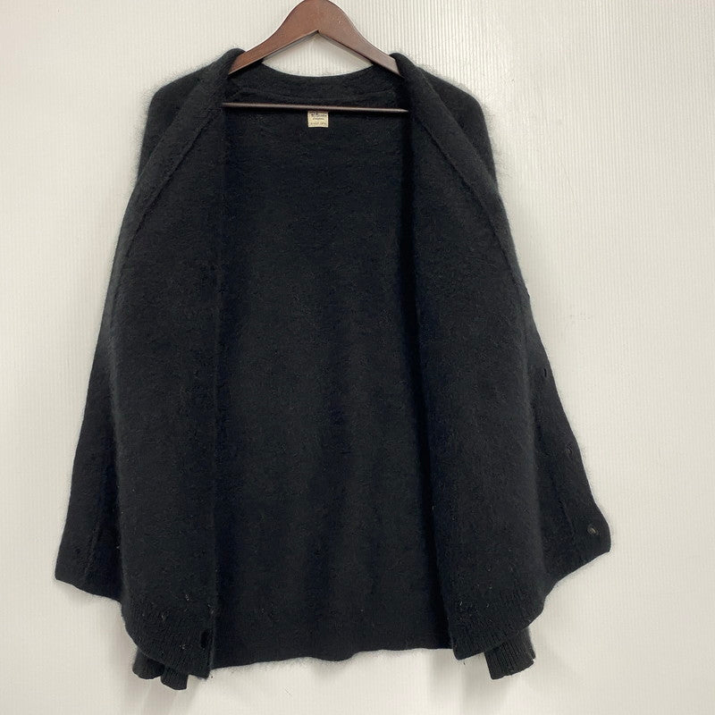 【現状渡し品】【メンズ】 Ron Herman ロンハーマン RACCOON FUR KNIT CARDIGAN 3620800033 ラクーン ファー ニット カーディガン 141-251017-as-10-izu サイズ：M カラー：ブラック 万代Net店