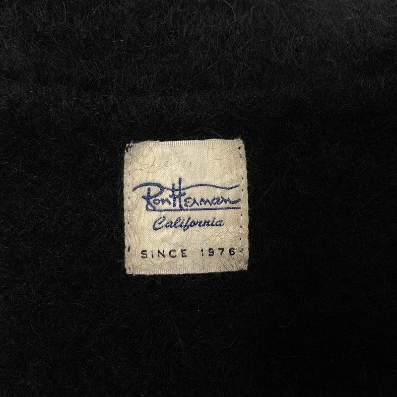 【現状渡し品】【メンズ】 Ron Herman ロンハーマン RACCOON FUR KNIT CARDIGAN 3620800033 ラクーン ファー ニット カーディガン 141-251017-as-10-izu サイズ：M カラー：ブラック 万代Net店