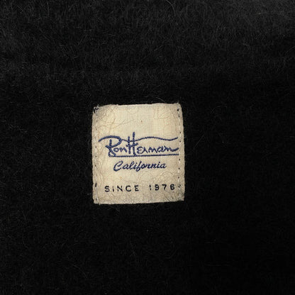 【現状渡し品】【メンズ】 Ron Herman ロンハーマン RACCOON FUR KNIT CARDIGAN 3620800033 ラクーン ファー ニット カーディガン 141-251017-as-10-izu サイズ：M カラー：ブラック 万代Net店