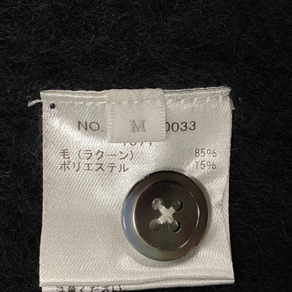 【現状渡し品】【メンズ】 Ron Herman ロンハーマン RACCOON FUR KNIT CARDIGAN 3620800033 ラクーン ファー ニット カーディガン 141-251017-as-10-izu サイズ：M カラー：ブラック 万代Net店