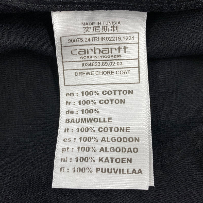【中古品】【メンズ】 CARHARTT WIP カーハート ダブリューアイピー DREWE CHORE COAT I034823 ドリュー チョア コート ジャケット アウター 142-251018-ay-02-izu サイズ：S カラー：ブラック 万代Net店