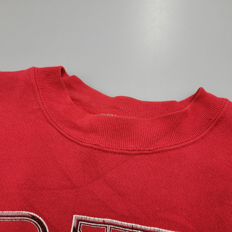 【中古品】【メンズ】 LOGO 7 ロゴセブン DETROIT RED WINGS CREWNECK SWEATSHIRT クルーネック スウェットシャツ c1993 トレーナー 長袖 トップス 146-251021-as-24-izu サイズ：XL カラー：レッド 万代Net店