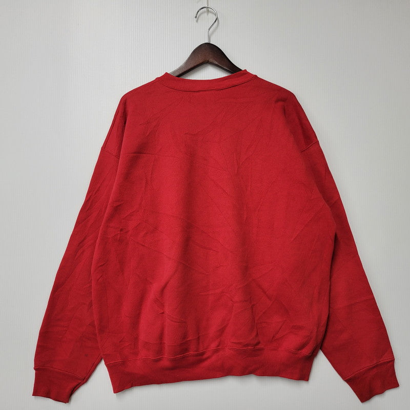 【中古品】【メンズ】 LOGO 7 ロゴセブン DETROIT RED WINGS CREWNECK SWEATSHIRT クルーネック スウェットシャツ c1993 トレーナー 長袖 トップス 146-251021-as-24-izu サイズ：XL カラー：レッド 万代Net店