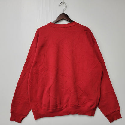 【中古品】【メンズ】 LOGO 7 ロゴセブン DETROIT RED WINGS CREWNECK SWEATSHIRT クルーネック スウェットシャツ c1993 トレーナー 長袖 トップス 146-251021-as-24-izu サイズ：XL カラー：レッド 万代Net店