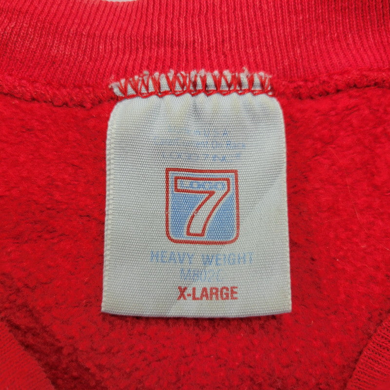【中古品】【メンズ】 LOGO 7 ロゴセブン DETROIT RED WINGS CREWNECK SWEATSHIRT クルーネック スウェットシャツ c1993 トレーナー 長袖 トップス 146-251021-as-24-izu サイズ：XL カラー：レッド 万代Net店